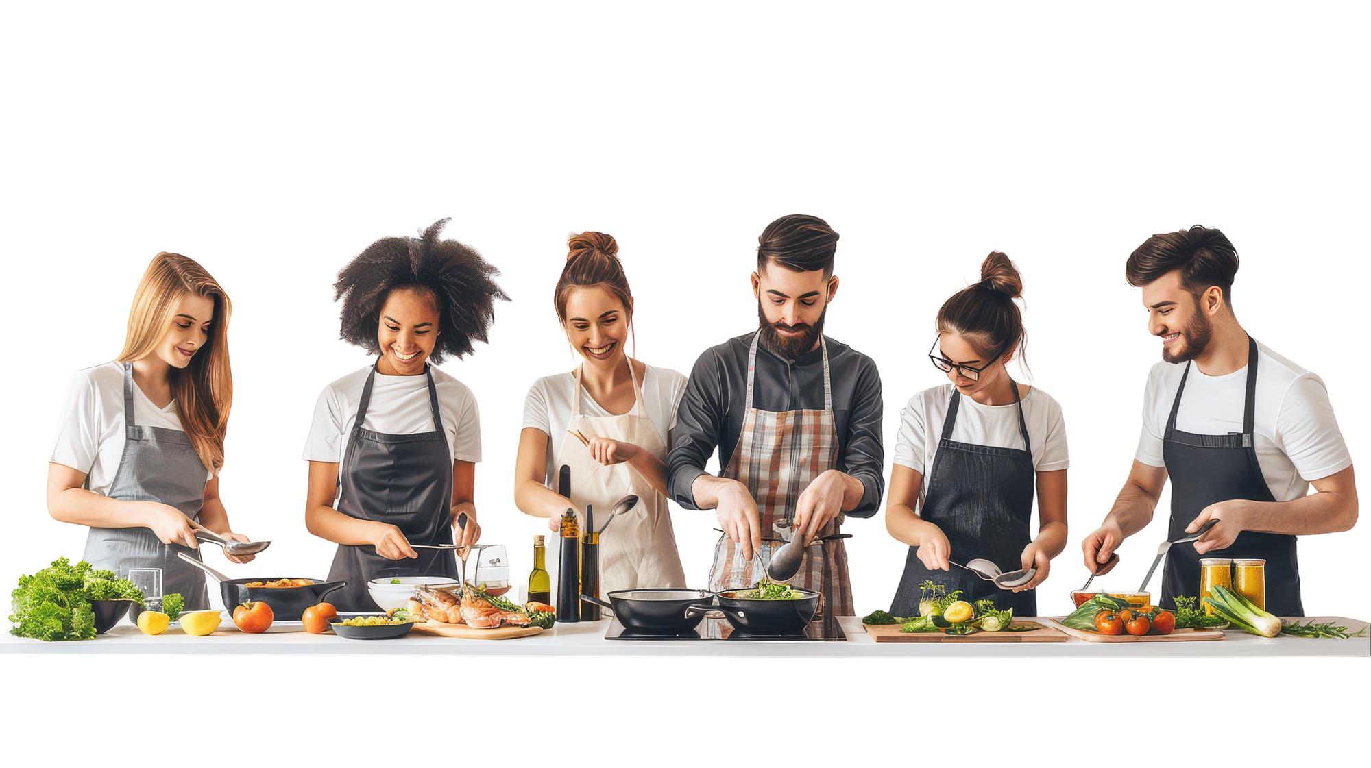 Workshop dal vivo con chef e studenti